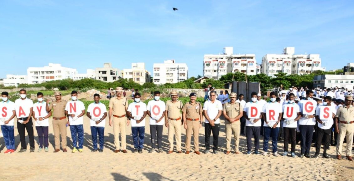 COP flag off Beach clean up drive (4)