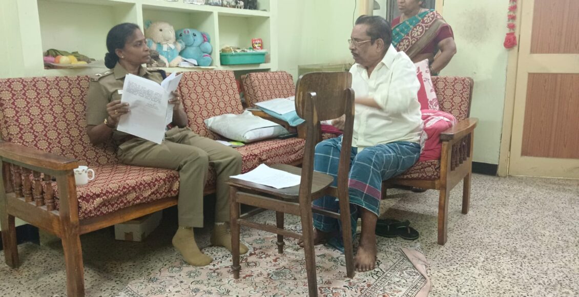 DC Koyambedu visited Sr.citizen house (1)